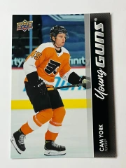 2021-22 Upper Deck Series 1 Young Guns Jumbo Oversize RC #243 Cam York (minor damage edges)